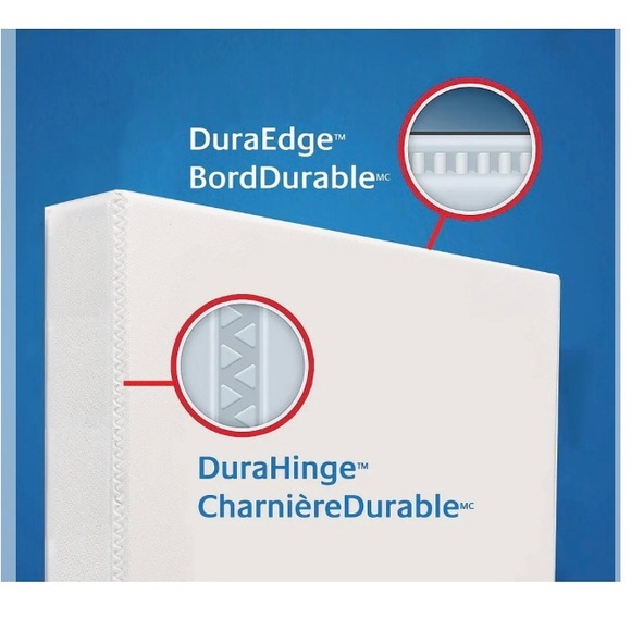 3 White Avery 1” Binders - Picture 8 of 8